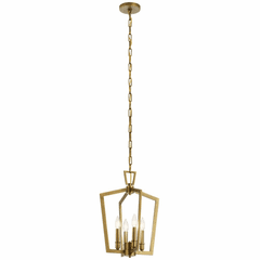 Kichler Abbotswell 4-LT Pendant - Natural Brass - 43498NBR