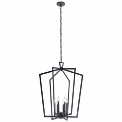 Kichler Abbotswell 6-LT Chandelier - Black - 43495BK