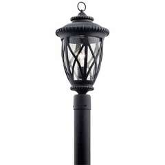 Kichler Admirals Cove 1-LT Post Light - Black - 49849BKT