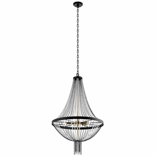 Kichler Alexia 1 Tier 5-LT Chandelier - Textured Black - 52047BKT