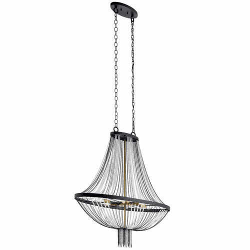 Kichler Alexia Foyer 6-LT Chandelier - Textured Black - 52048BKT