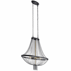 Kichler Alexia Foyer 6-LT Chandelier - Textured Black - 52048BKT
