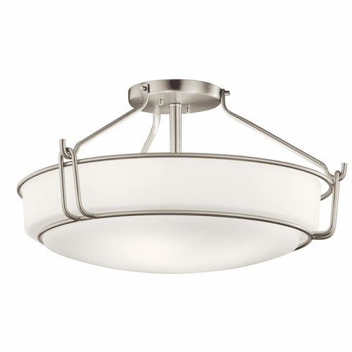 Kichler Alkire 4-LT Semi Flush - Brushed Nickel - 44086NI