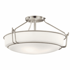 Kichler Alkire 4-LT Semi Flush - Brushed Nickel - 44086NI Kichler Alkire 4-LT Semi Flush - Brushed Nickel - 44086NI