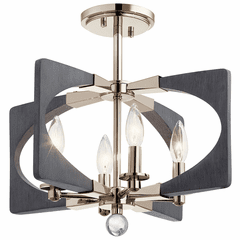 Kichler Alscar 4-LT Semi Flush - Driftwood Grey - 44363DWG Kichler Alscar 4-LT Semi Flush - Driftwood Grey - 44363DWG