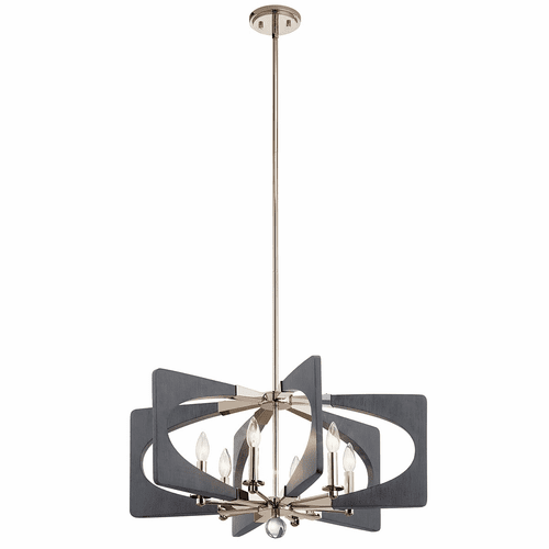 Kichler Alscar 6-LT Chandelier - Driftwood Grey - 44360DWG