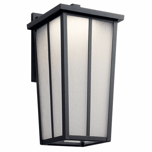 Kichler Amber Valley 17.25" LED Wall Light - Black - 49624BKTLED