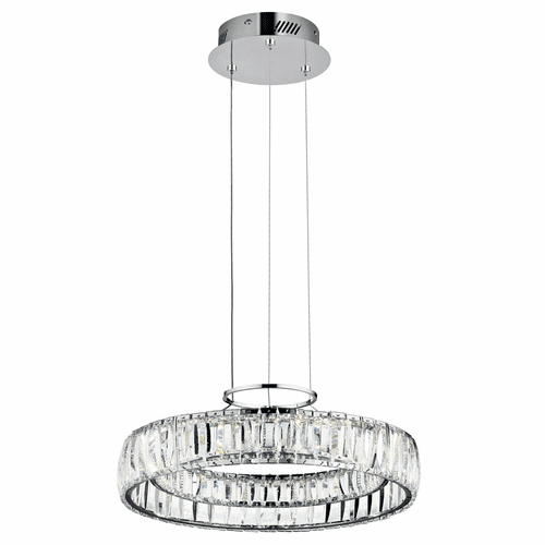 Kichler Annette 17.5" LED Crystal Pendant - Chrome - 83624