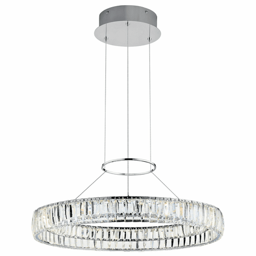 Kichler Annette 25.5" LED Crystal Pendant - Chrome - 83625