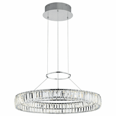 Kichler Annette 25.5" LED Crystal Pendant - Chrome - 83625