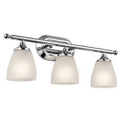 Kichler Ansonia 3-LT Vanity Light - Chrome - 5448CH Kichler Ansonia 3-LT Vanity Light - Chrome - 5448CH