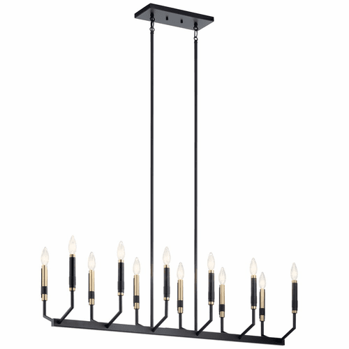 Kichler Armand 12-LT Chandelier - Black - 52350BK