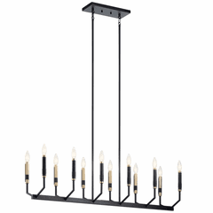 Kichler Armand 12-LT Chandelier - Black - 52350BK