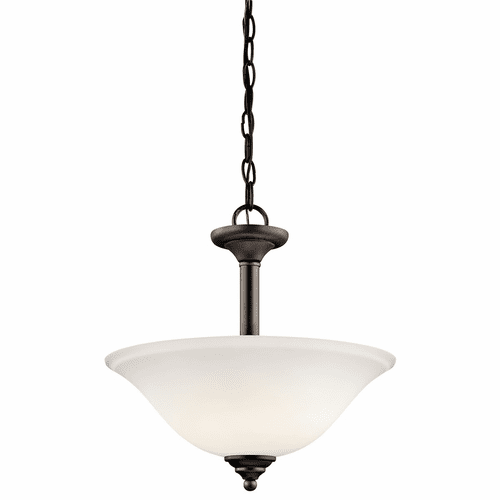Kichler Armida 2-LT Convertible Pendant with LED Bulbs - Olde Bronze - 3694OZWL18
