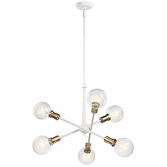 Kichler Armstrong 1 Tier Chandelier - White - 43095WH