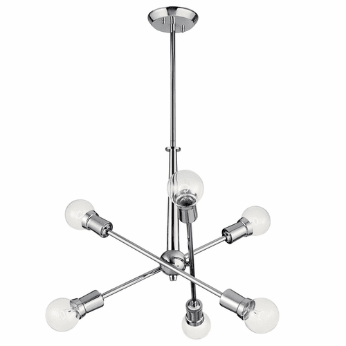 Kichler Armstrong 6-LT Chandelier - Chrome - 43095CH