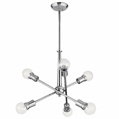 Kichler Armstrong 6-LT Chandelier - Chrome - 43095CH