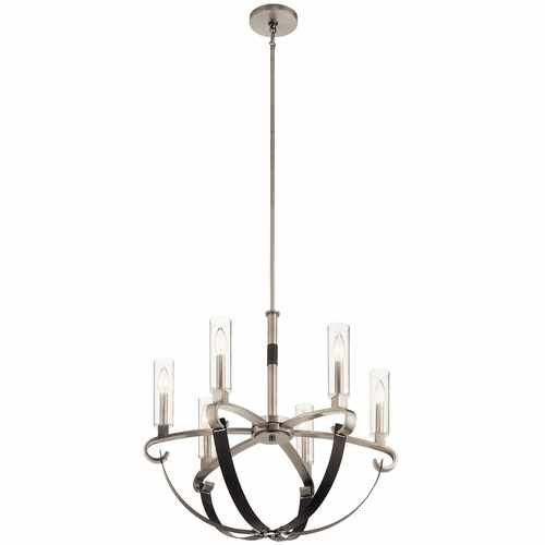 Kichler Artem 1 Tier 6-LT Chandelier - Classic Pewter - 52015CLP