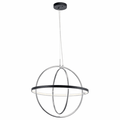 Kichler Arvo Large LED Orb Chandelier - Matte Black - 84162