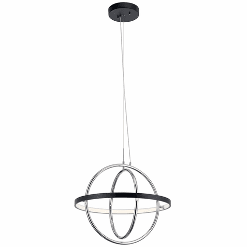 Kichler Arvo Small LED Orb Chandelier - Matte Black - 84161