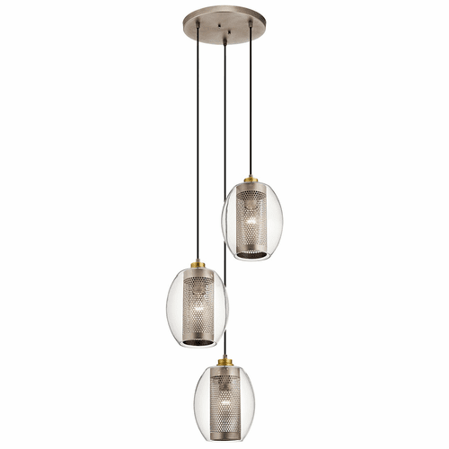 Kichler Asher 3-LT Pendant - Antique Pewter - 44103AP