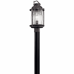 Kichler Ashland Bay 1-LT Post Light - Weathered Zinc - 49573WZC