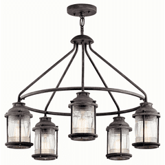 Kichler Ashland Bay 5-LT Chandelier - Weathered Zinc - 49667WZC Kichler Ashland Bay 5-LT Chandelier - Weathered Zinc - 49667WZC