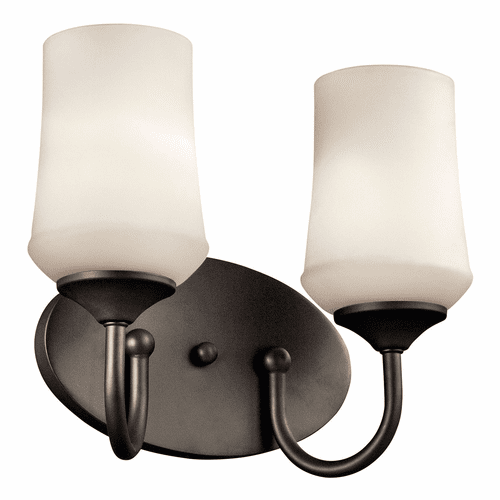 Kichler Aubrey 2-LT Vanity Light - Olde Bronze - 45569OZ