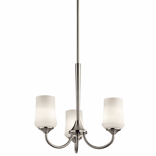 Kichler Aubrey 3-LT Chandelier - Brushed Nickel - 43664NI
