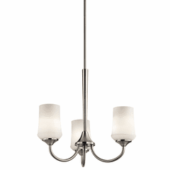 Kichler Aubrey 3-LT Chandelier - Brushed Nickel - 43664NI
