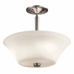 Kichler Aubrey 3-LT Semi Flush - Brushed Nickel - 43669NI Kichler Aubrey 3-LT Semi Flush - Brushed Nickel - 43669NI