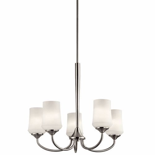 Kichler Aubrey 5-LT Chandelier - Brushed Nickel - 43665NI