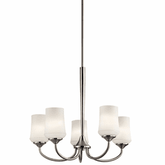 Kichler Aubrey 5-LT Chandelier - Brushed Nickel - 43665NI