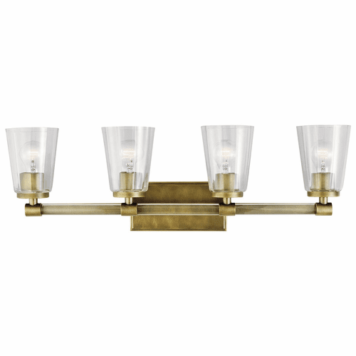 Kichler Audrea 4-LT Vanity Light - Brass - 45869NBR