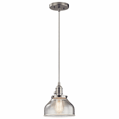 Kichler Avery 1-LT Bell Mini Pendant - Brushed Nickel - 43850NI