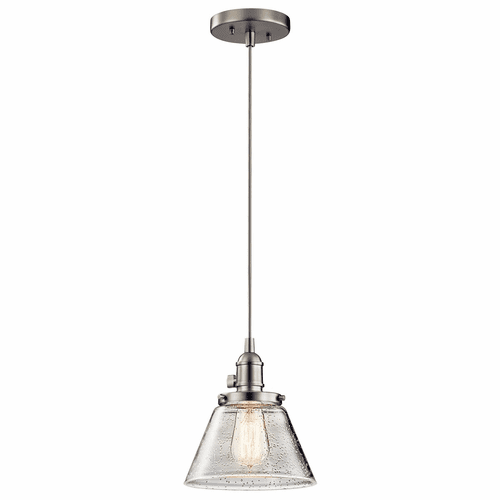 Kichler Avery 1-LT Cone Mini Pendant - Brushed Nickel - 43851NI