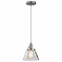 Kichler Avery 1-LT Cone Mini Pendant - Brushed Nickel - 43851NI