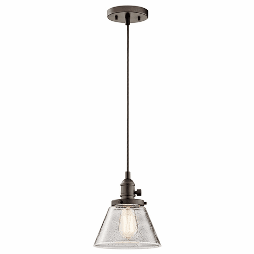 Kichler Avery 1-LT Cone Mini Pendant - Olde Bronze - 43851OZ