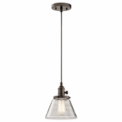 Kichler Avery 1-LT Cone Mini Pendant - Olde Bronze - 43851OZ