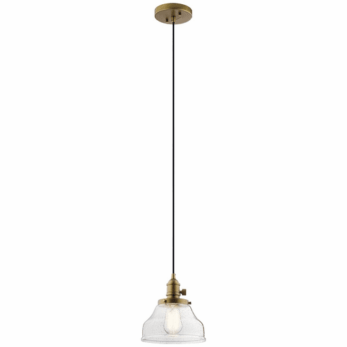 Kichler Avery 1-LT Mini Pendant - Natural Brass - 43850NBR
