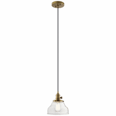 Kichler Avery 1-LT Mini Pendant - Natural Brass - 43850NBR Kichler Avery 1-LT Mini Pendant - Natural Brass - 43850NBR