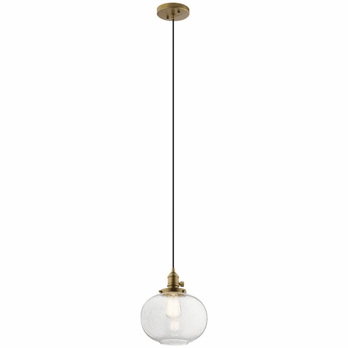 Kichler Avery 1-LT Mini Pendant - Natural Brass - 43852NBR