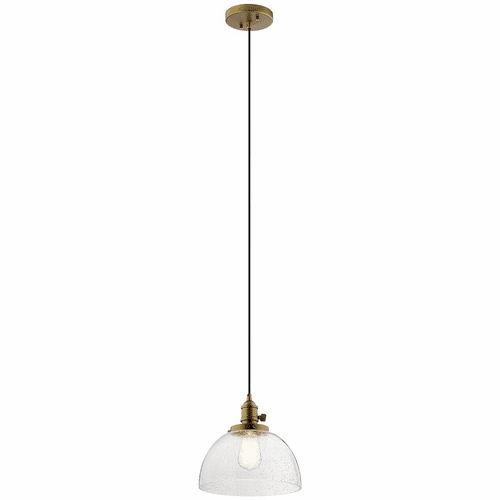 Kichler Avery 1-LT Mini Pendant - Natural Brass - 43853NBR