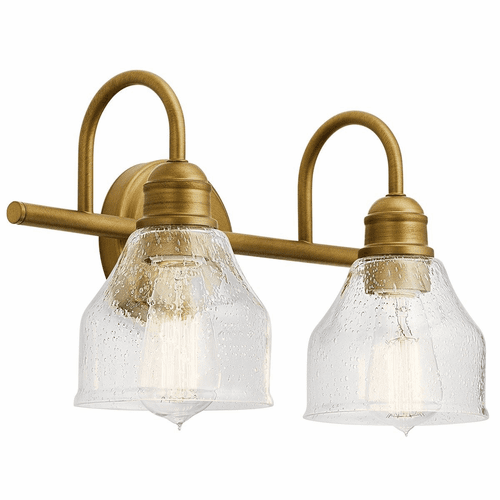 Kichler Avery 2-LT Bath Light - Natural Brass - 45972NBR