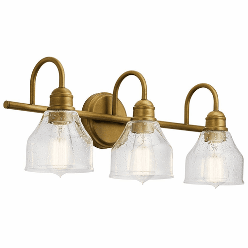 Kichler Avery 3-LT Bath Light - Natural Brass - 45973NBR