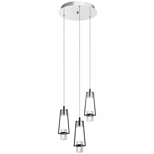 Kichler Ayse 3-LT Mini Pendant Cluster - Matte Black - 84189