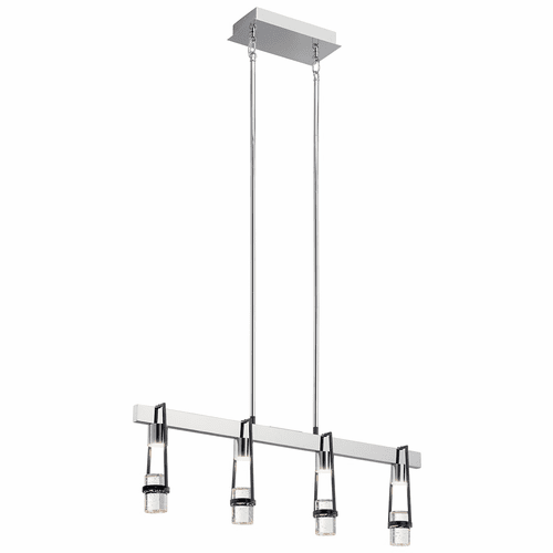 Kichler Ayse 4-LT Linear Pendant - Matte Black - 84127