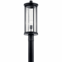 Kichler Barras 1-LT Outdoor Post Mount - Black - 59025BK Kichler Barras 1-LT Outdoor Post Mount - Black - 59025BK