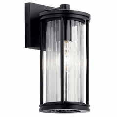 Kichler Barras 1-LT Outdoor Wall Light - Black - 59022BK