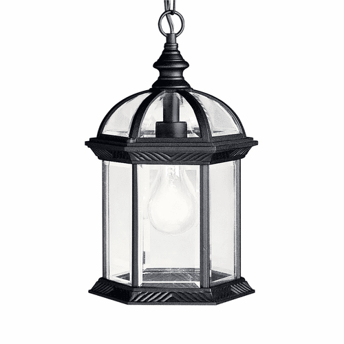Kichler Barrie 1 light Pendant - Black - 9835BK